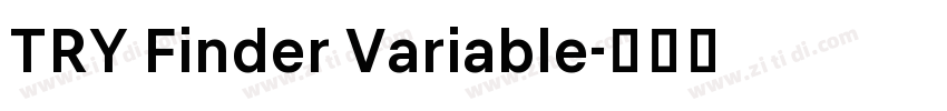 TRY Finder Variable字体转换 TRY Finder Variable字体转换
